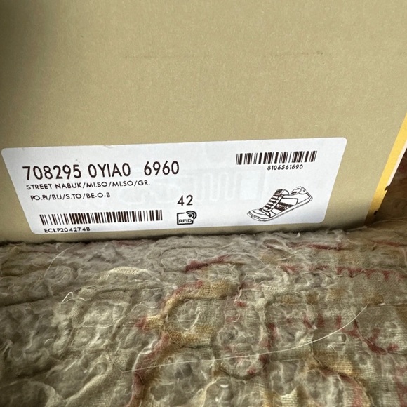 Gucci Lovelight Screener sneakers sz W11 M9.5 EU42 New in box pink leather - Picture 5 of 10